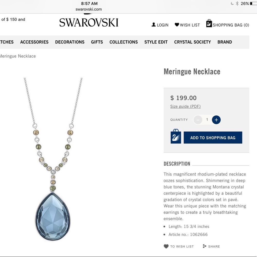 Swarovski Necklace